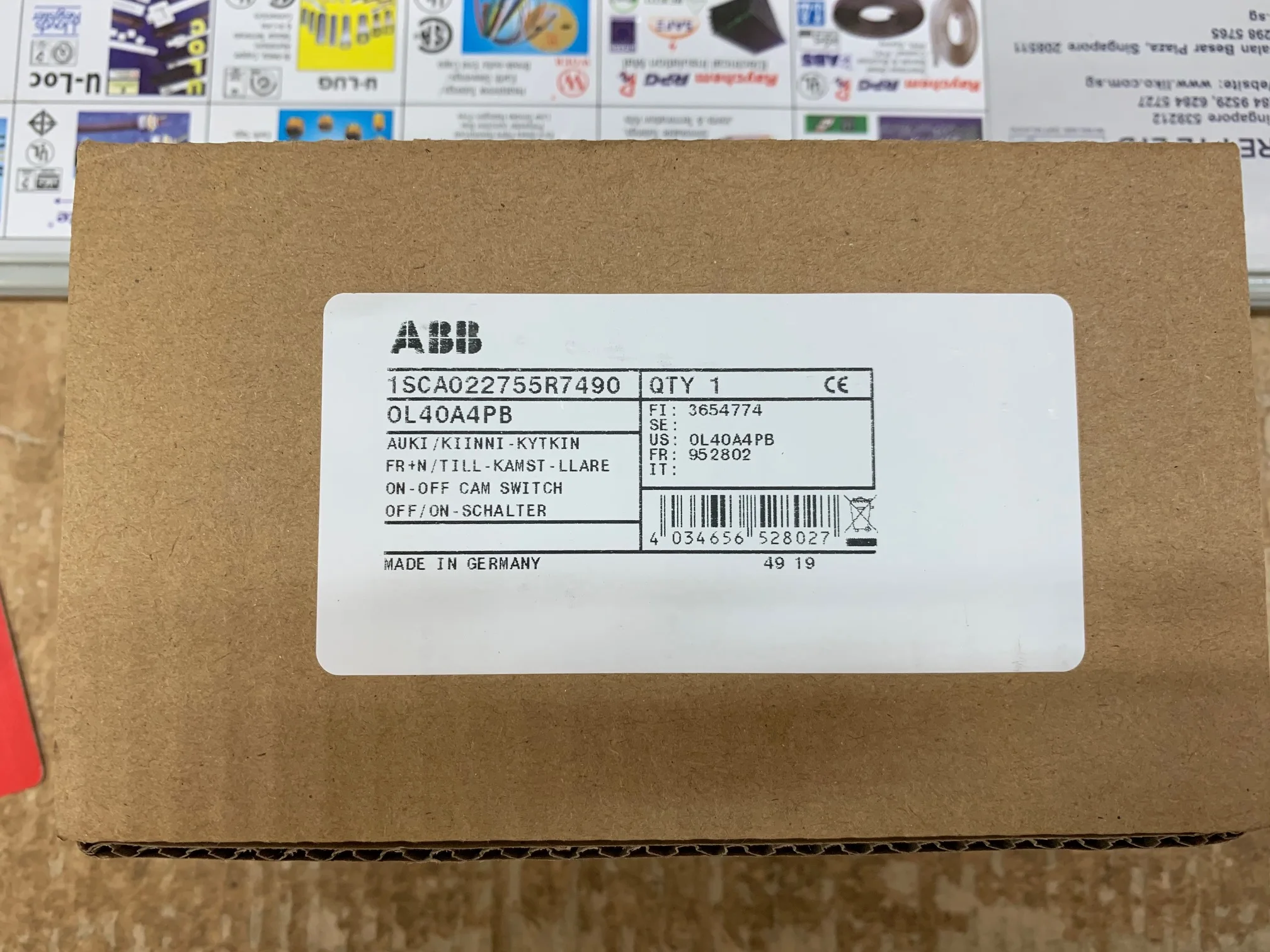 Original Genuine ABB Marine Cam Switch OL40A4PB/1SCA022755R7490