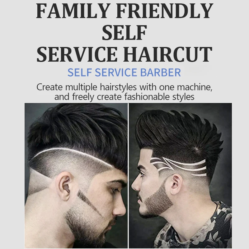 Kemei Cordless Hair Clippers para homens, aparador de barba recarregável, baixo ruído, corte de cabelo corporal, corte indolor, presente para pai e marido