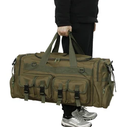 60L Multipocket Taktische Camping Tasche Training Gym Handtasche Camo Jagd Ausbildung Getriebe Schulter Multifuction 70CM Männer Reise X115Y
