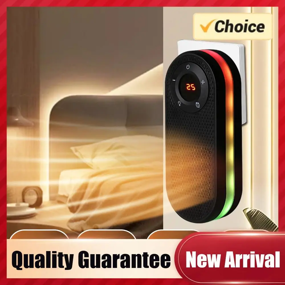 

Quiet Desk Warmer with Night Light Small Quick Heat Room Warmer 180 Degree Rotatable Household Bathroom Heater for Winter Indoor