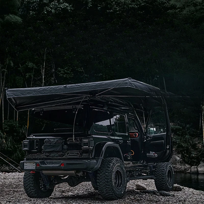 Side tent with light 270 degrees flying wing side of the car Side tent