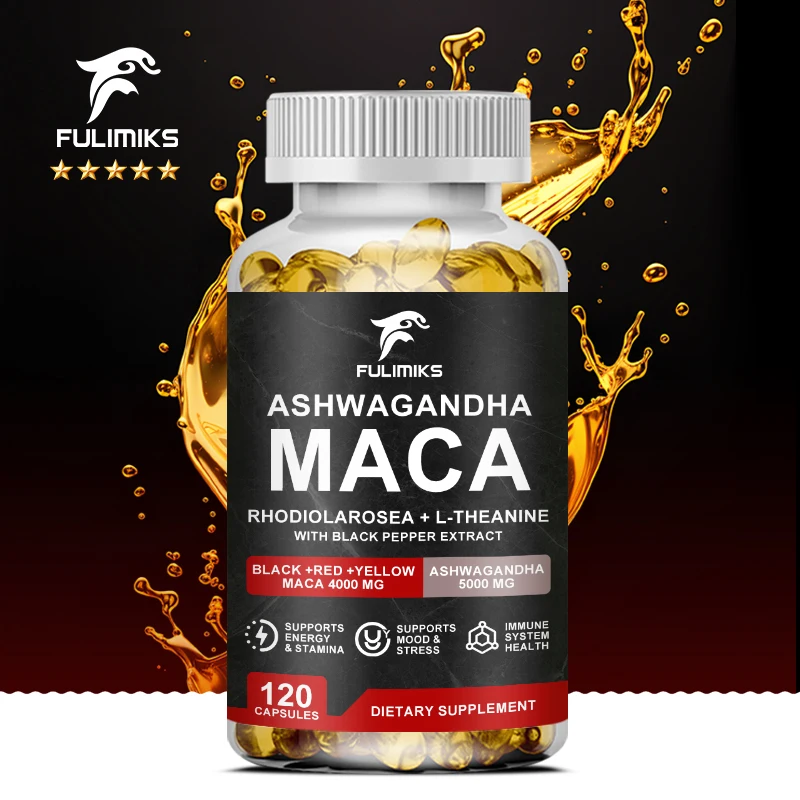 

Organic Maca Root Capsules, Improve Vitality, Mood, Suitable for Men and Women - 120 Capsules