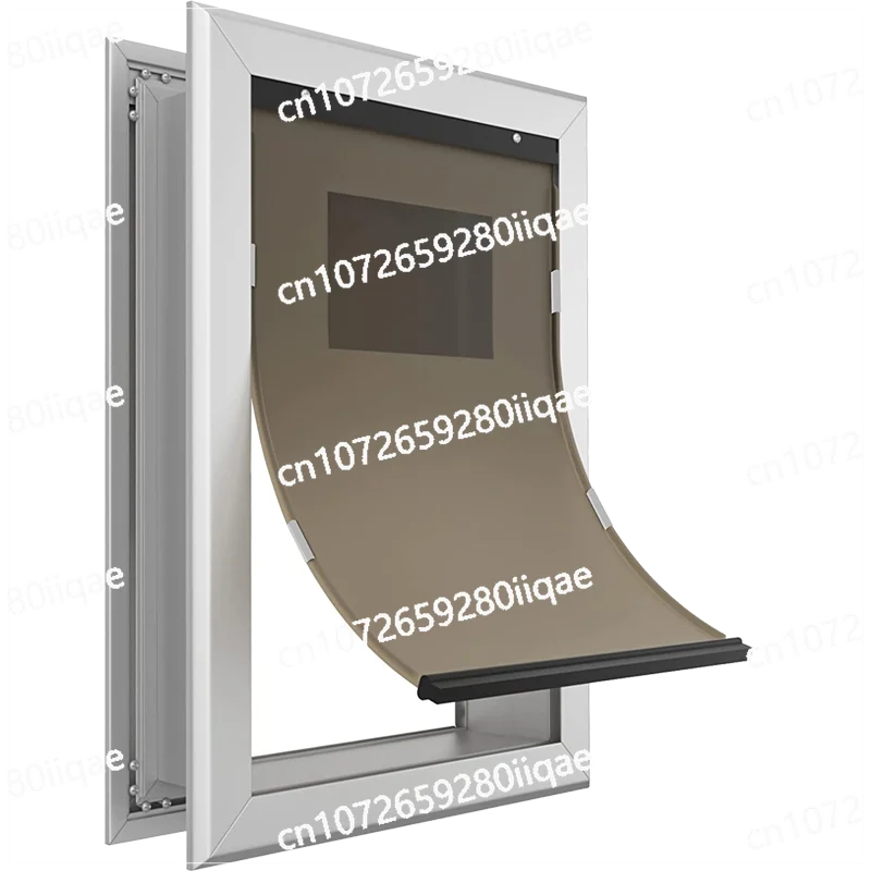 Entry and Exit Silent Lockable Double-layer Aluminum Alloy Large Two-way Dog Door Entry and Exit Villa Cat Door
