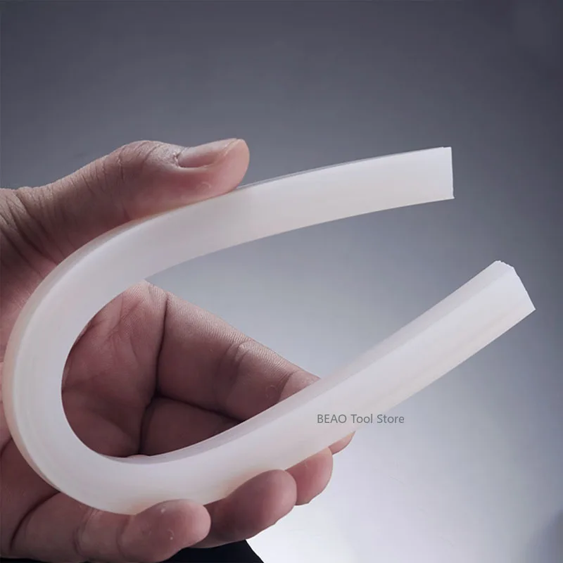 Square Silicone Rubber Strip solid high-temperature shock-absorbing flat strip waterproof sealing strips 1~30mm thickness ﻿