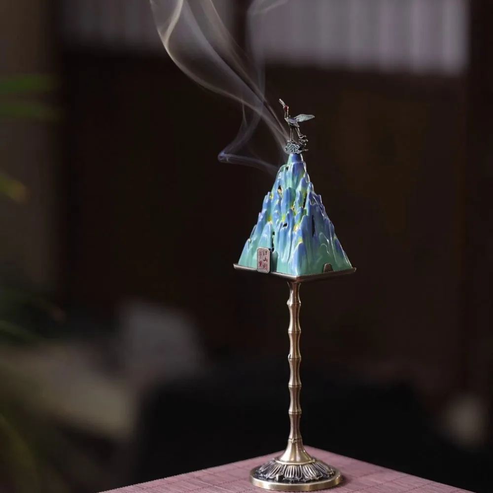 Scented incense burner - Chinese style high-end incense burner recommended gift friends beautiful and high-end decorative item