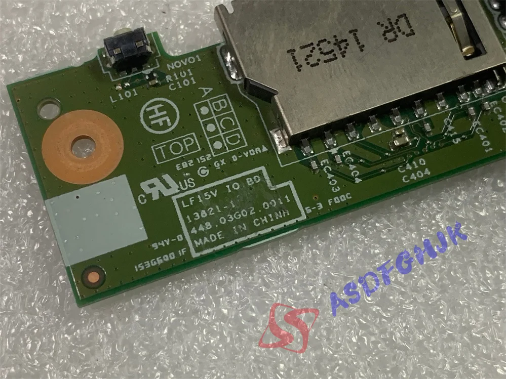 LF15V IO BD FOR Lenovo FLEX 15  Power switch button USB SD BOARD 448.03G02.0011 100% Perfect work Free Shipping