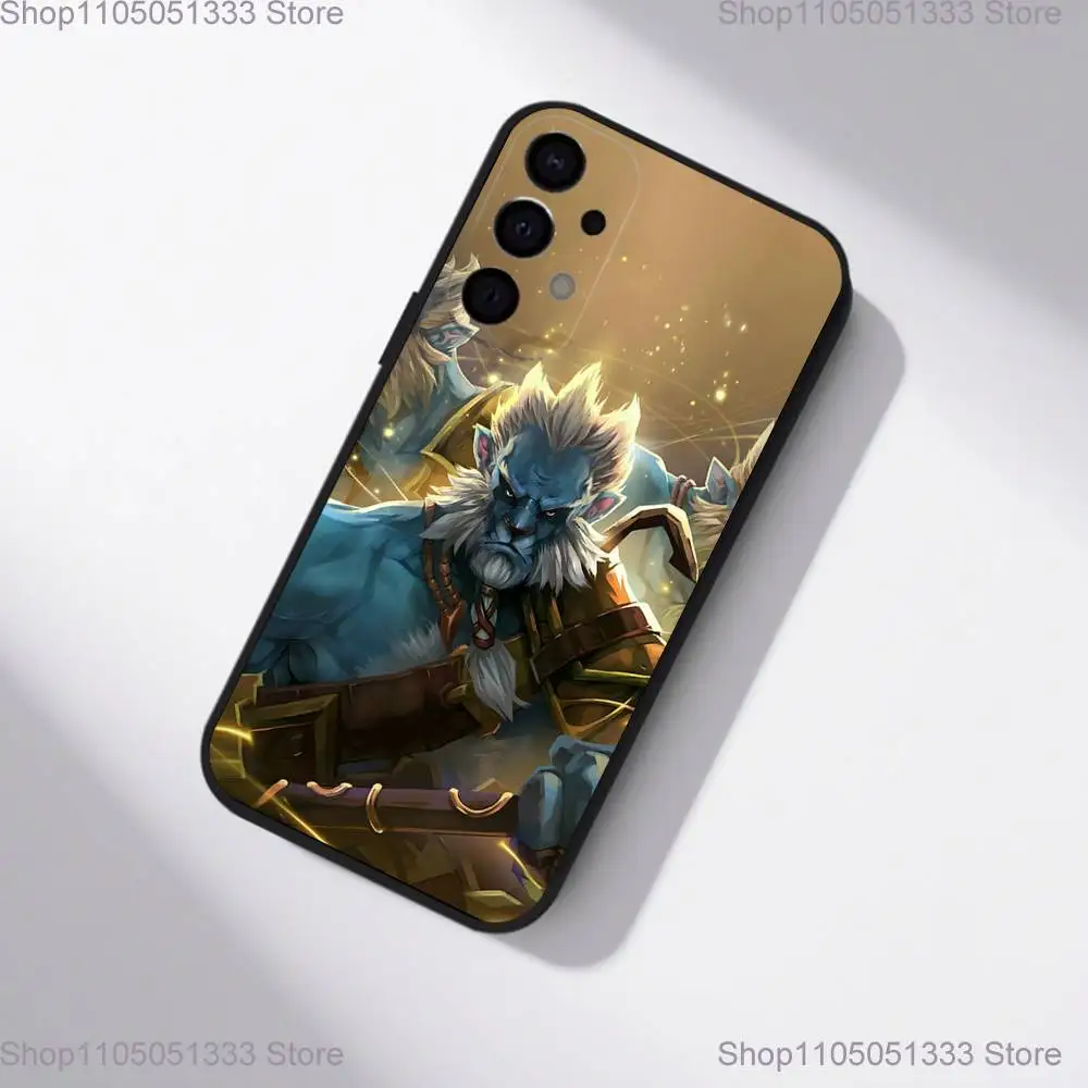 حافظة هاتف D-Dota 2 الرائعة لهاتف سامسونج S25، S24، S21، S22، S23، S30، Ultra، S20، Plus، Fe، Lite، 5G غطاء أسود