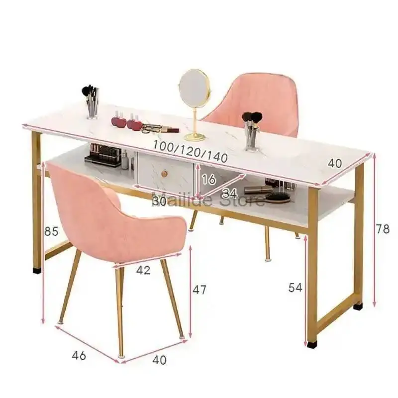 

Manicure Light Professional Tables Japanese Luxury Simple Nail Tables salon furniture beauty salon Single Double Manicure Table