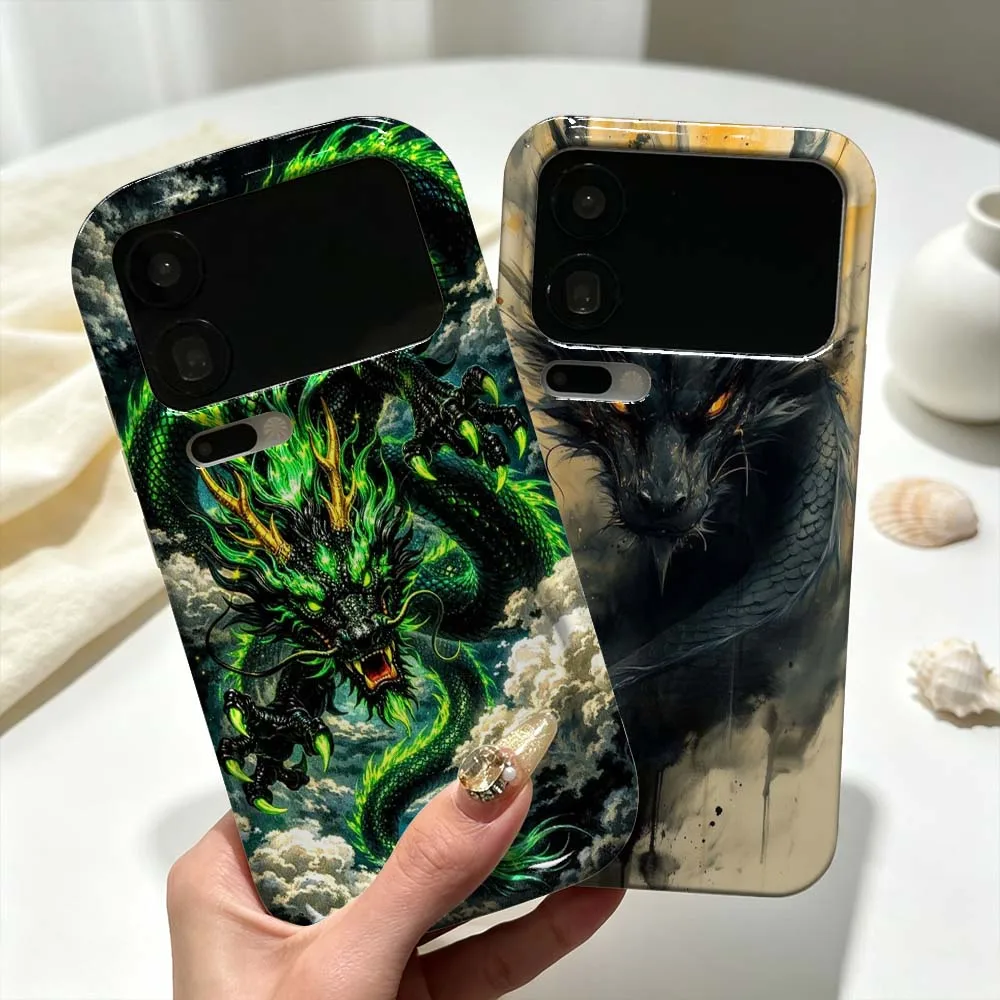 Art Mythical Dragon Clouds For Xiaomi Mi 17 15 14 13 14T 13T Pro Max Lite Feilini Hard Phone Case Wave Oil Soft Phone Case