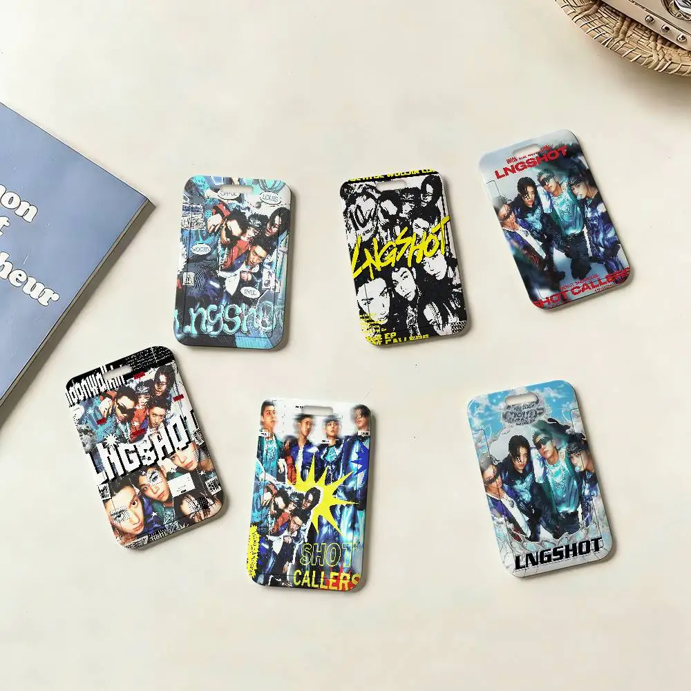 

LNGSHOT Debut EP SHOT CALLERS Классический чехол для проездного, банковской, деловой и рабочей карт, держатель для ID-карты, защитный чехол для медсестер