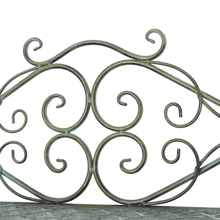 Vintage Foldable 4 Tier Metal Plant Stand Scrollwork Indoor and Outdoor Flower Rack Pot Shelf Home Storage Organizer Shelves