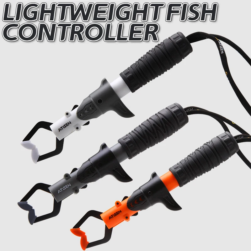 Fishing Gripper Lip Grippers Fishing Fish Grabber Tool Lip Clamp With Weight Scale Anti-Rust For Beginner Fishing Enthusiasts