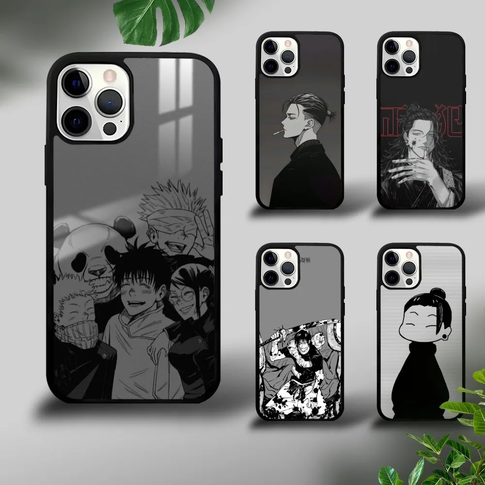 

J-Jujutsu K-Kaisen Anime Phone Case For iPhone 16 15 14 13 12 11 Pro Xs Max Mini Plus Celulares Hard Funda