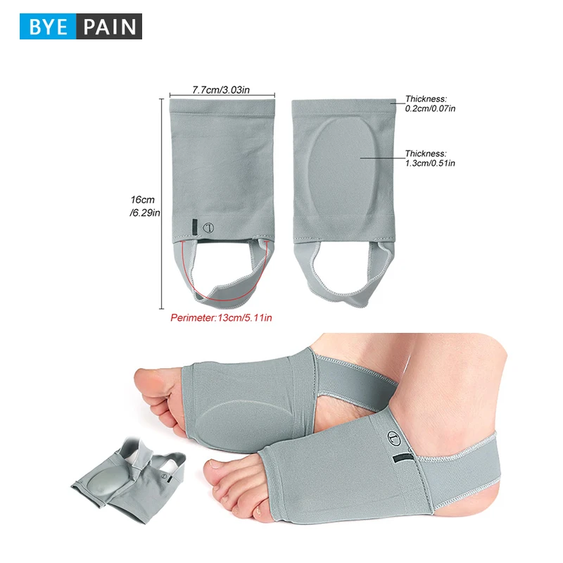 

1Pair Arch Support Sleeves Orthotic Compression Support Wrap Aids Foot Pain,High Arches,Flat Feet,Heel Fatigue