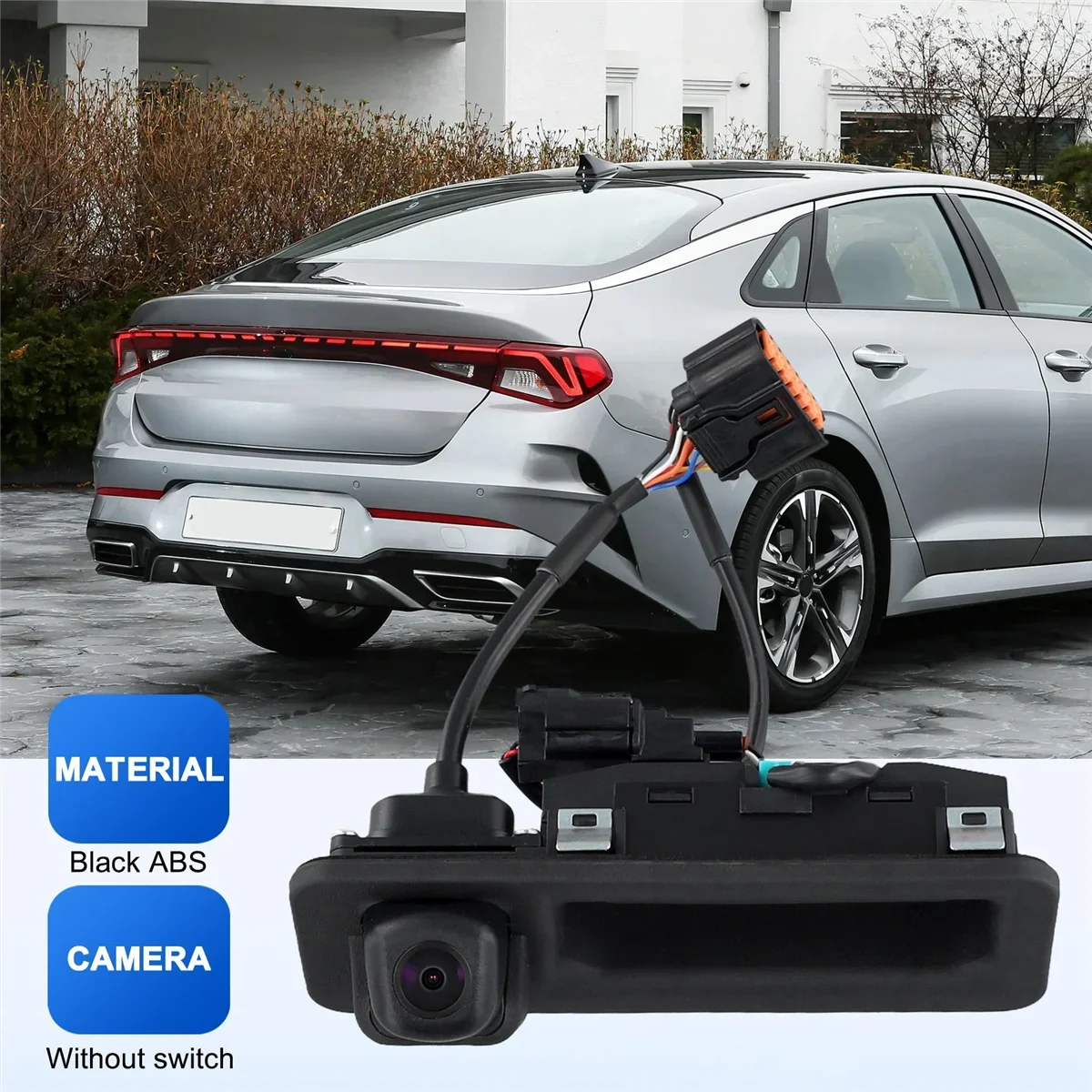 X-T 99240-D9000 New Rear View Camera Reverse Camera Parking Backup Camera with Handle for Kia Sportage 2020-2022
