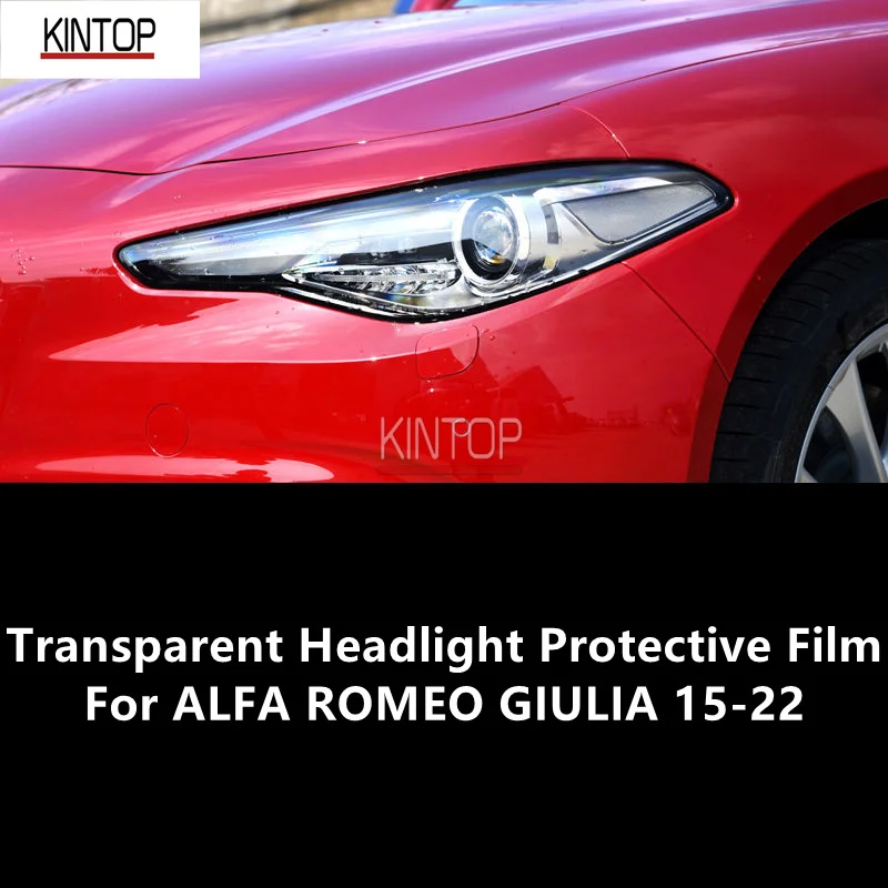 

For ALFA ROMEO GIULIA 15-22 TPU Transparent Headlight Protective Film, Headlight Protection,Film Modification