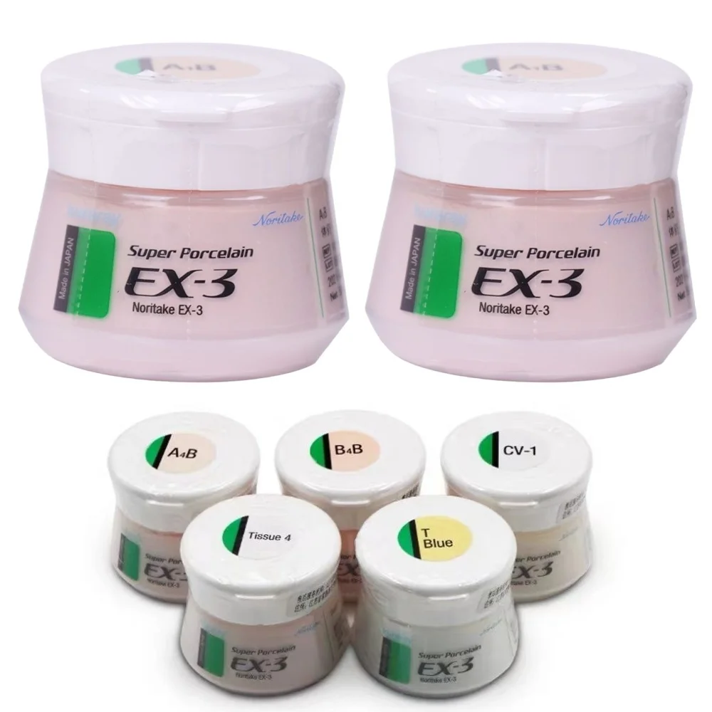 Dental Noritake EX-3 Ceramic Powder 50g Body Opaque Powder  Enamel Translucent Metal Porcelain Powder Dentisty Lab Materials