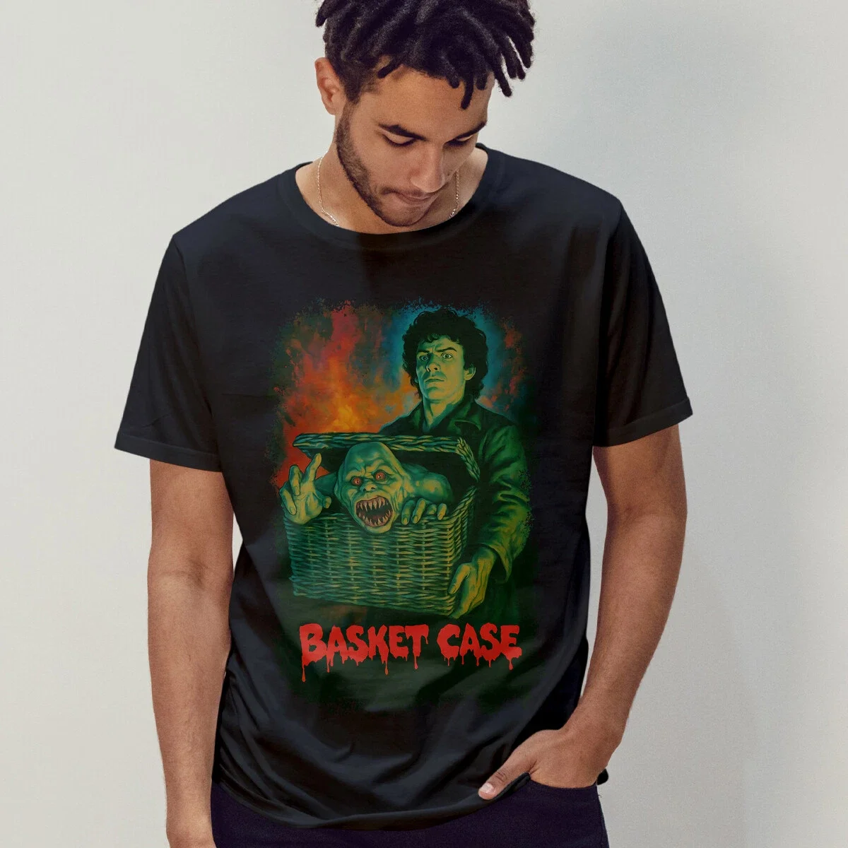 Basket Case (1982) Movie Poster Inspired T-Shirt Retro 80s Tee