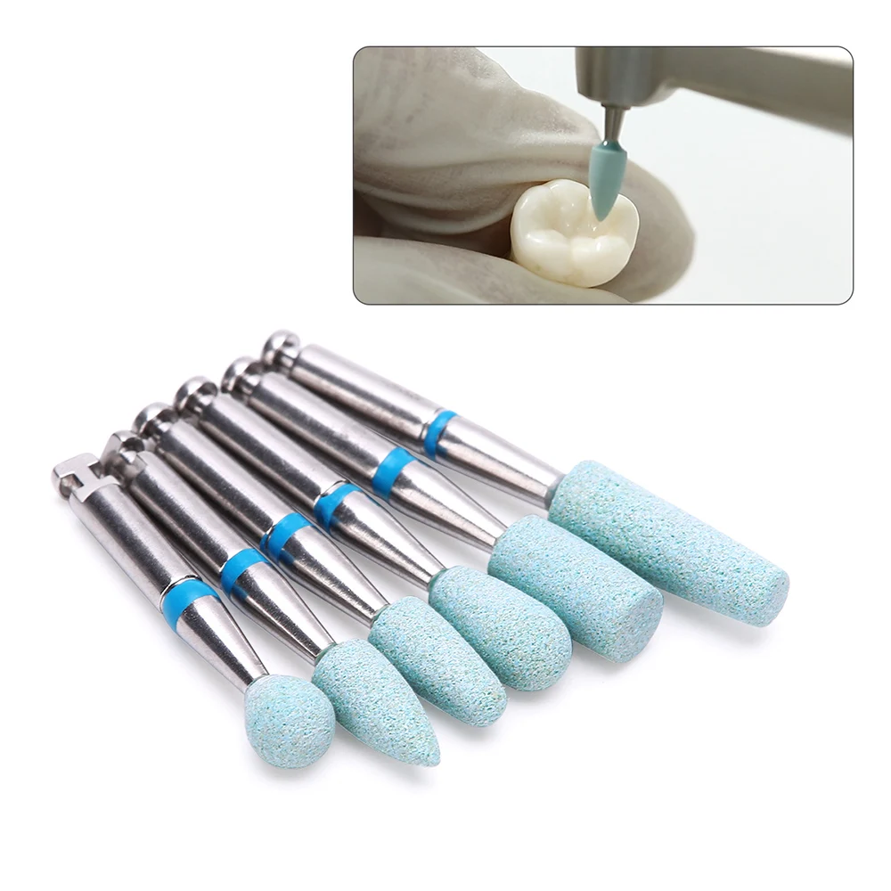 AZDENT 1pc Dental Ceramic Diamond Polisher Polishing Head Stone Grinder Zirconia  Porcelain Coarse Grit Shank Diameter RA 2.35mm