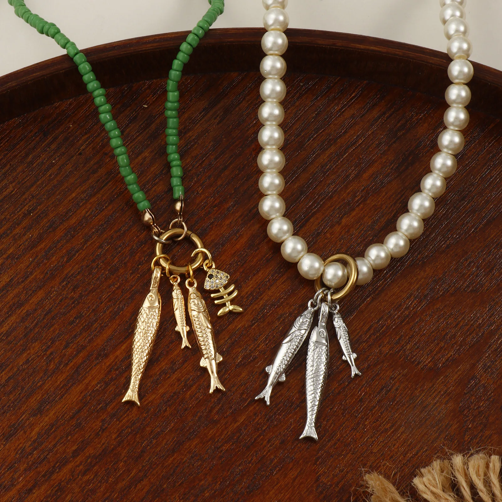 2PCs Hot Messing Ozean Fisch Stil Anhänger Für Schmuck Machen Echt Gold Überzogene Metall 3D Tier Charme Halskette Ohrringe DIY Erkenntnisse – Detail 4