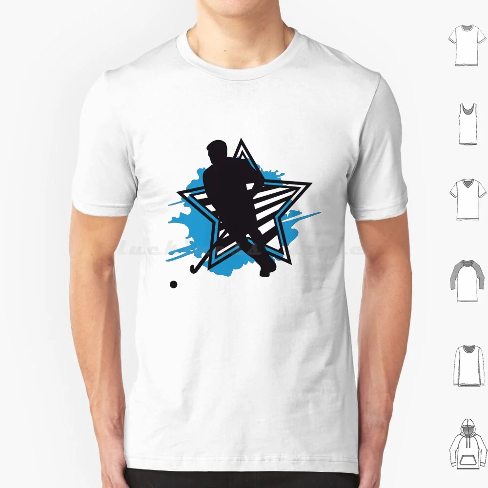 Field Hockey Star T Shirt 6xl Cotton Cool Tee Fieldhockey Pop Art Hookfreaks Hockey Makes My Day I Love Hockey Kookaburras