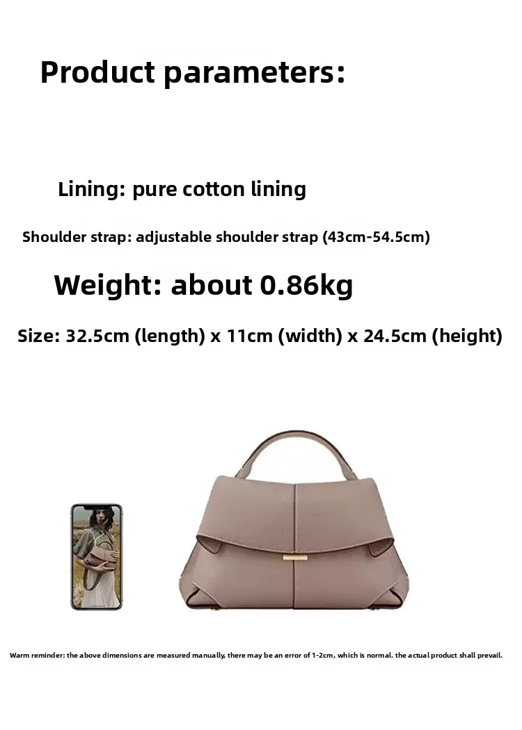 French Y2k Mokki Smile Fold-wrap Genuine Leather Women's Bag Niche Fashion Handbag Crescent Shoulder Messenger Bag
