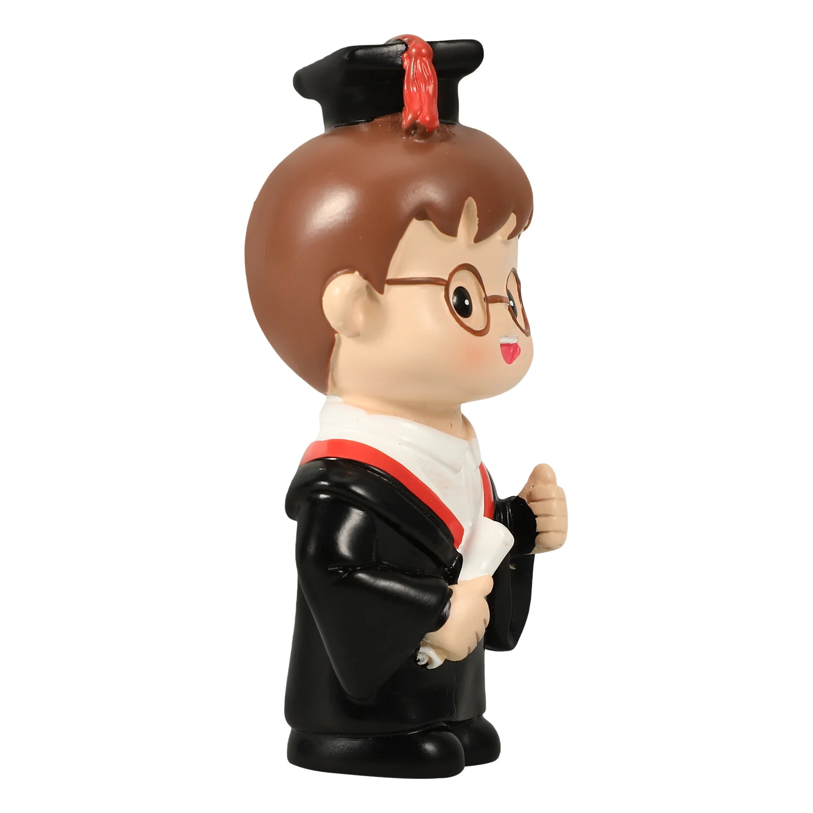 

1pc Graduation Cake Topper Resin Decor For Party Dessert Adornment Graduate Statue Cake Decoration Party Accessory