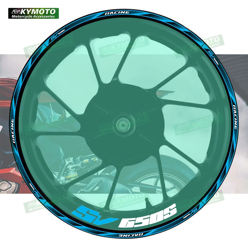 

Для SV650S SV 650S светоотражающее колесо мотоцикла 17-дюймовая наклейка на обтекатель колеса наклейка обод полосатая лента наклейка украшение