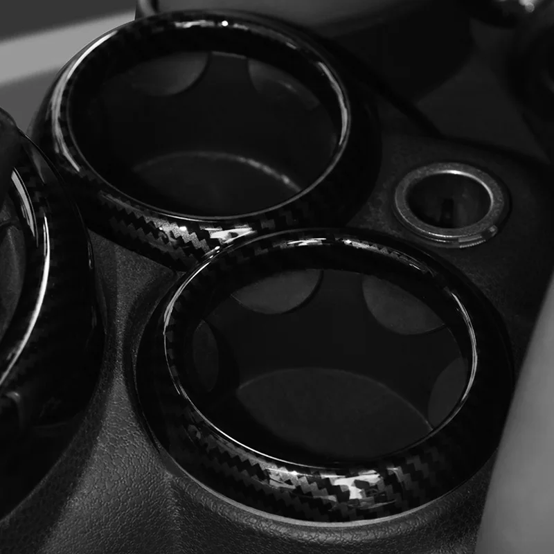 for Mini Cooper R50 R52 R53 2001 2002 2003 2004 2005 2006 2007 2008 Car Cup Holder Ring Trim Interior Accessories Decoration