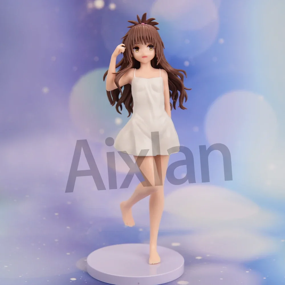 Aixlan To Love-Ru Yuuki Mikan Figure 25cm Lovely To Love PVC Action Figure Amine Thanksgiving Gift Collectible Figurine