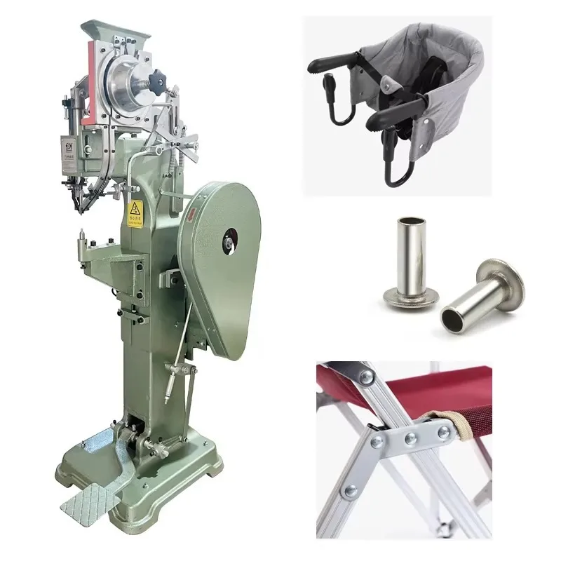 JZ-988DX Mechanical Automatic Baby Stroller Frame Riveting Machine For Camping Chairs And Baby Carriage Tube Bracket