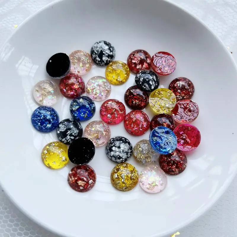 DIY30pcs/lot 5*11.5 mm rehearsal bead flat-backed drill scrapbook wedding semi-bead jewelry craft Earrings DIY accessories