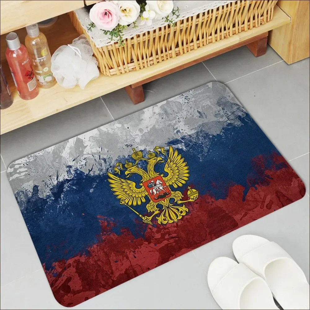 Russian Flag Floor Mat Bath Mat Nordic Style Home Doormat Bathroom-Toilet Mats Bedroom Welcome Doormat