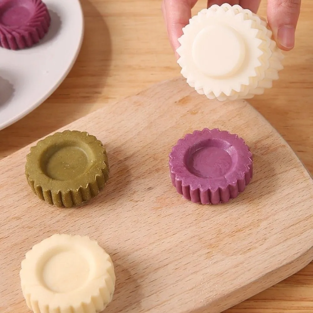 Double‑Sided Hand Press Mooncake Mold Detachable Flower Petal Cookie Pastry Mold Interchangeable Pattern Non-Stick