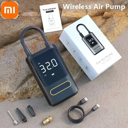Imagen 1 del producto Xiaomi Mijia 150PSI 4000mAh Mini inflador portátil inalámbrico bicicleta baloncesto coche neumático compresor de aire