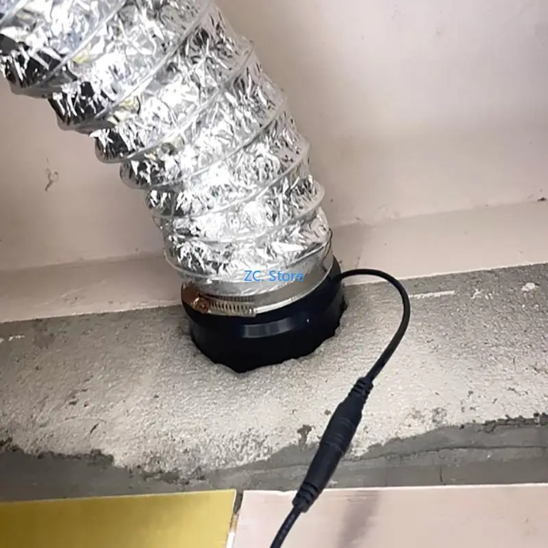 KXRC المتانة ABS مروحة منفاخ مضمنة 97 مم مروحة تهوية للقوارب ونظام تهوية المنزل المتنقل 12 فولت مروحة منخفضة الطاقة