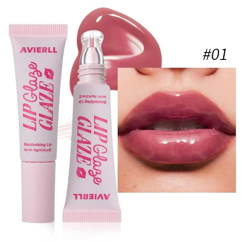 3Colors Lip Balm Moisturizing Mirror Lip Gloss Lip Vanilla Mint Iced Coffee Cake Smell Lipstick Transparent Lip Oil Makeup