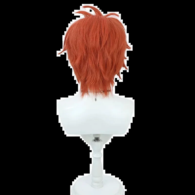 IDOLiSH7 Nanase Riku Cosplay Wig Short Red Heat Resistant Synthetic Hair Halloween Party Carnival Role Play + Free Wig Cap view 5