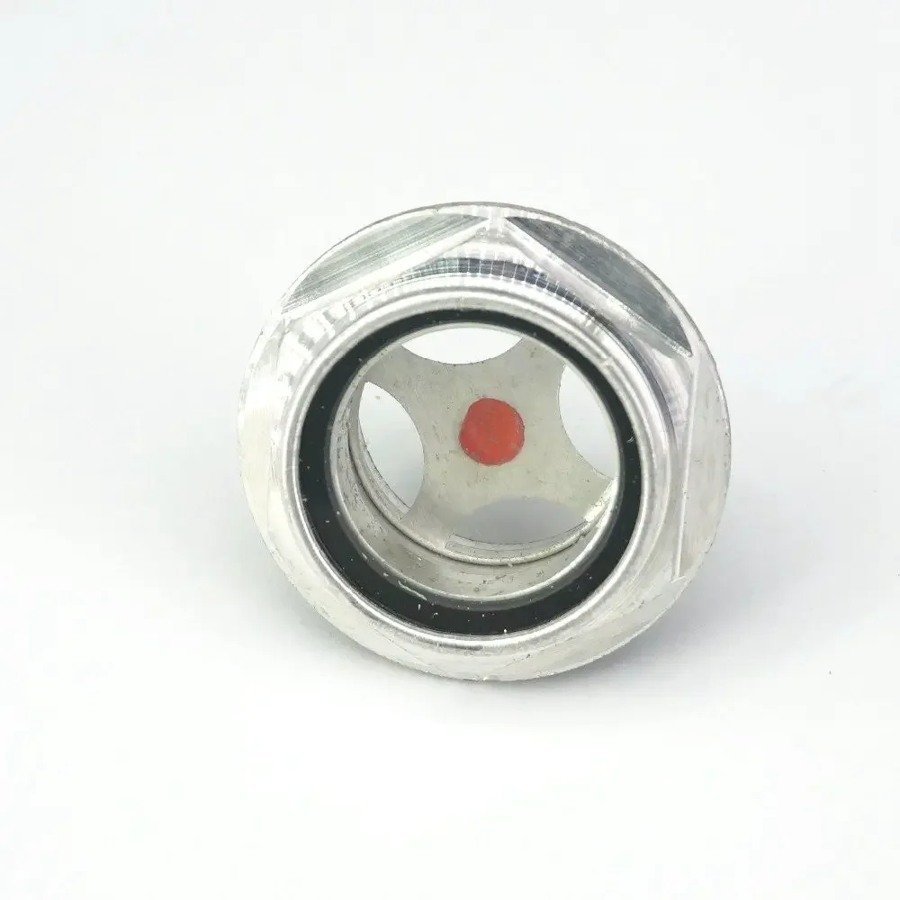 2pcs M33x1.5 M33x2 M36x1.5 M36x2 Metric male Aluminum Oil Level Sight Glass Window Hex Head for air compressor Gearbox