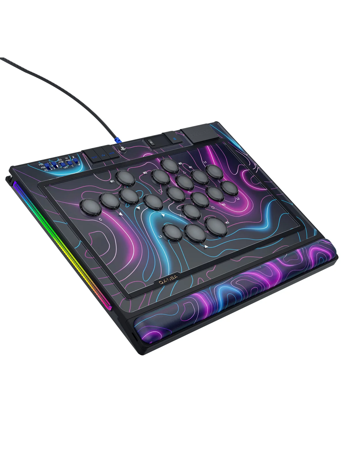 QANBA SAPPHIRE S1 Kontroler Arcade Bez Dźwigni Kontrolera, Fightstick do Gier Arcade na PC/PS4/PS5/Steam (Joystick do Gier Walki) — zdjęcie produktu 7