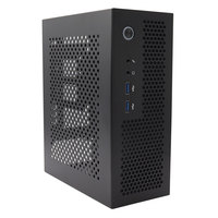 HTPC Computer Case Mini ITX Gaming PC Chassis Desktop Chassis USB3.0 Computer Case Home Computer Case Black and Silver