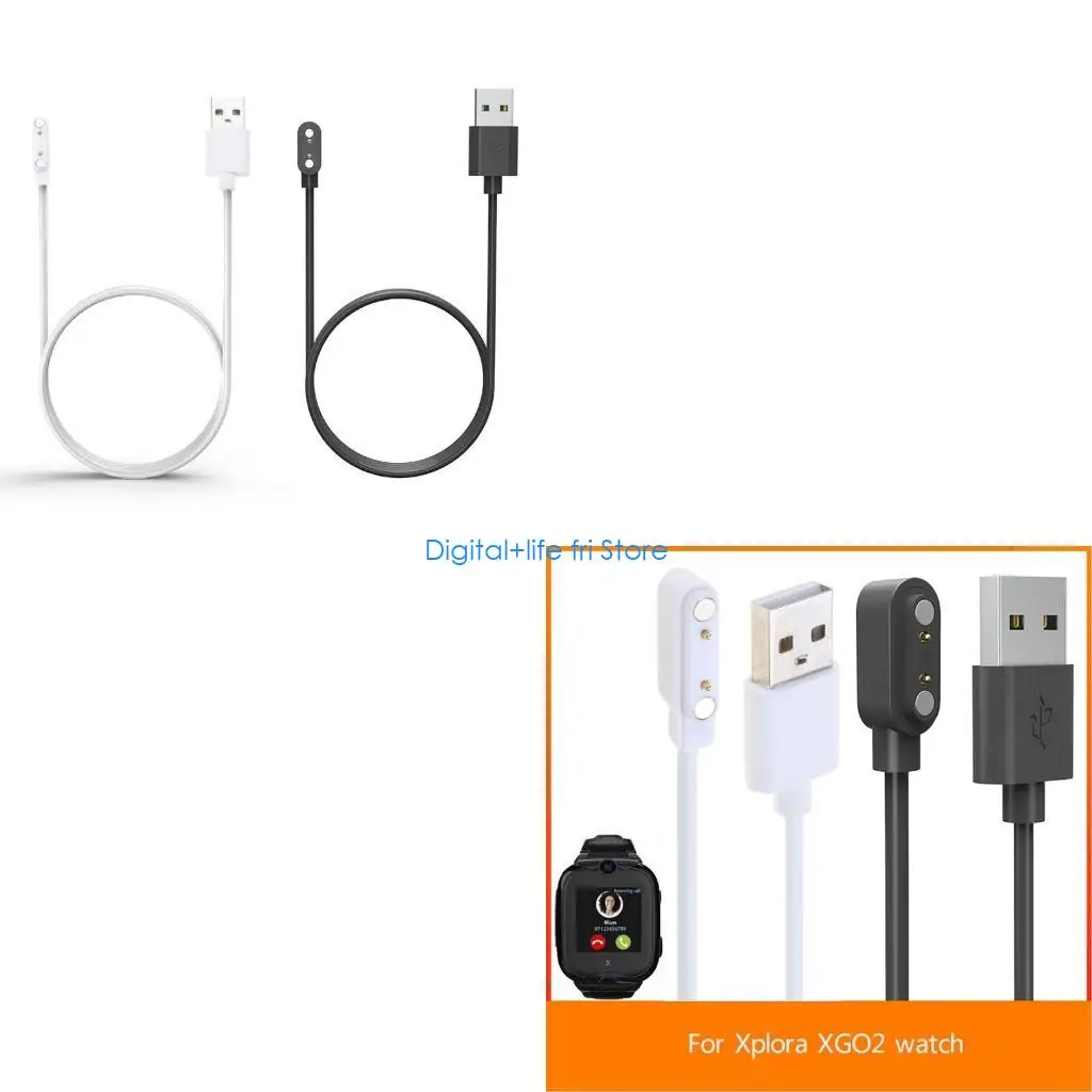 E06D XGO2 Smartwatch Charging Cord Power Adapter Portable Lightweight Watch Replace Accessory