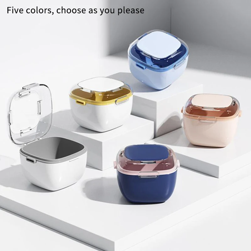 

Portable Mouth Guard Box Retainer Case Oral Cleaning False Teeth Denture Storage Box Teeth Aligner Braces Box 1pcs