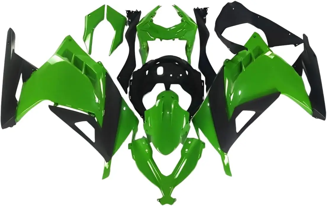 

Gloss Green Black Injection Fairing Kit Fit for Kawasaki EX300R Ninja 300 2013 2014 2015 2016 2017 NINJA 300 13 14 15 16 17 ABS