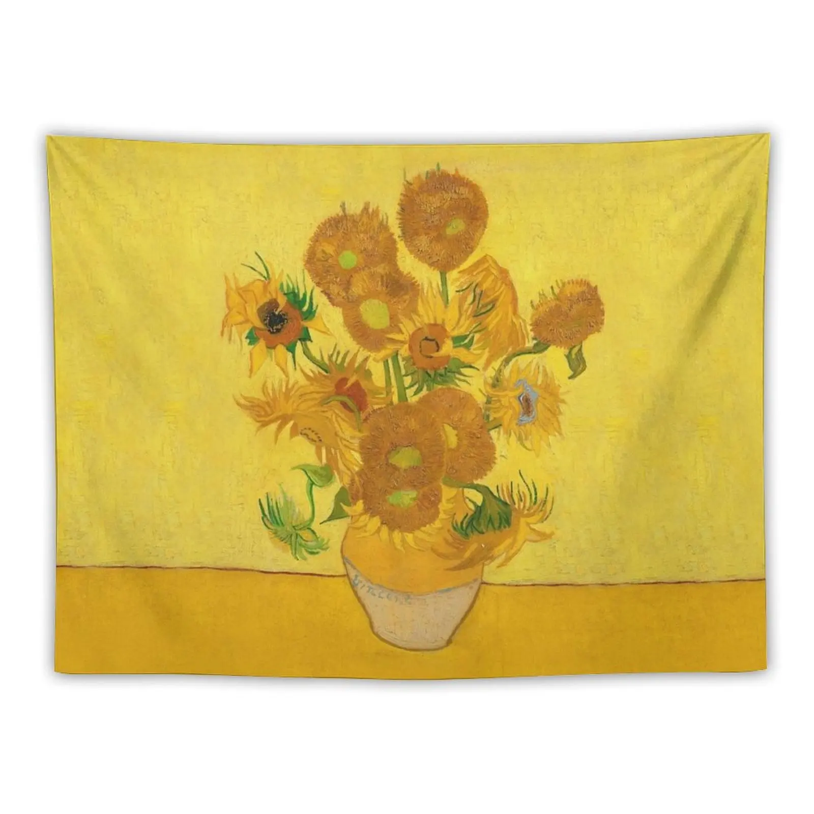 

Vincent Van Gogh Sunflowers Famous Painting Yellow Sun Flowers HD Tapestry Home Decor Accessories Wall Decor Tapestry