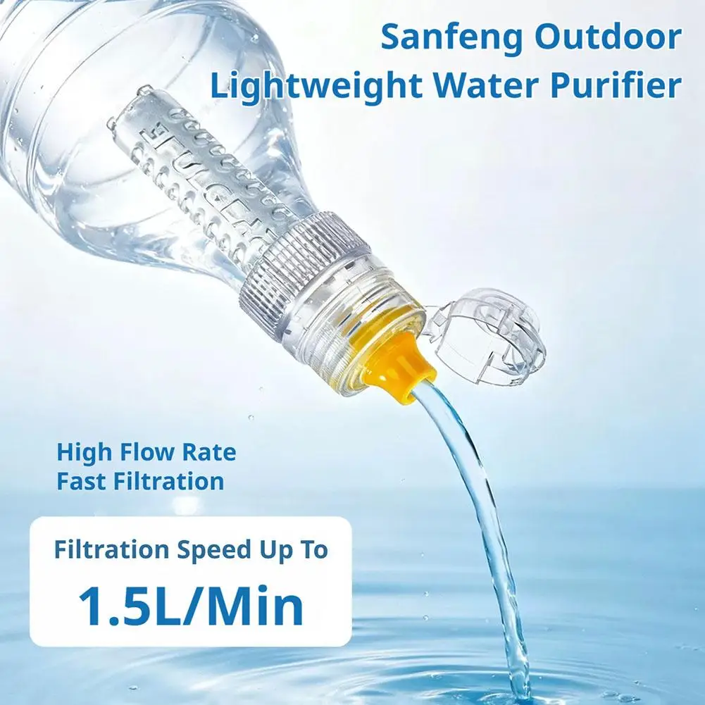 3F UL GEAR Water Filtration System Squeeze Ultralight Mini Outdoor Filter  Capacity Hiking Camping Backpacking Essential Gear view 4