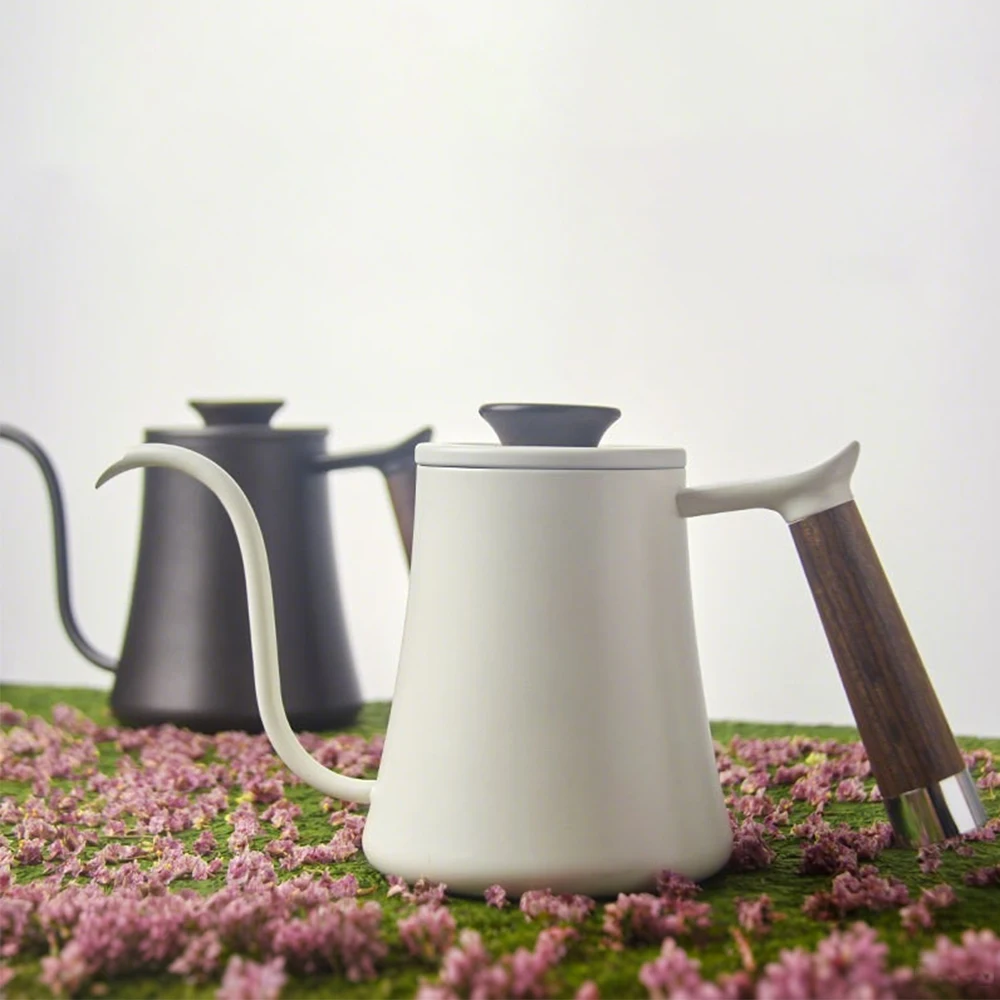 

304 Stainless Steel 350ml/600ml Pour Over Coffee Kettle Long Gooseneck Spout Tea Water Pot Cafe Barista Kitchen Accessories