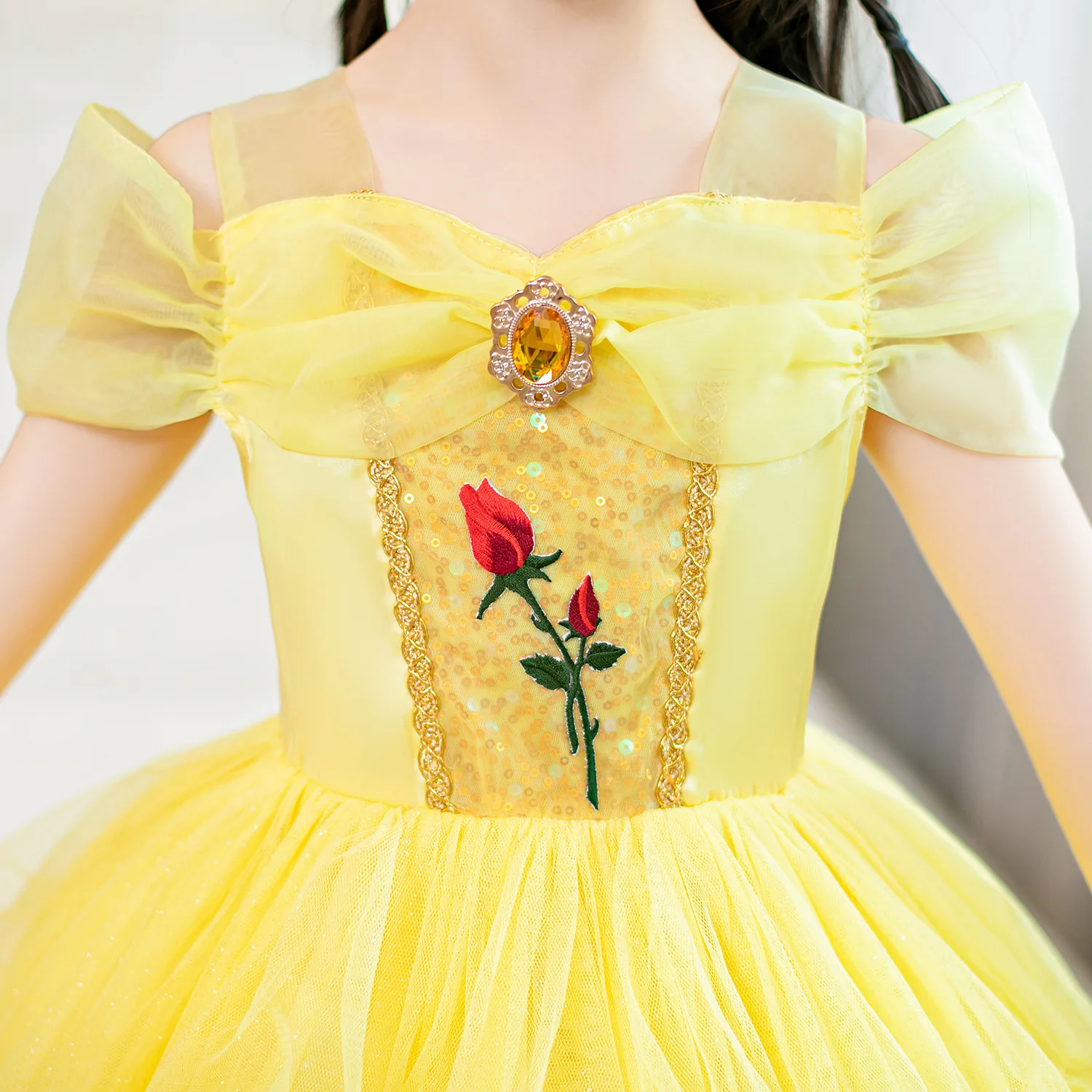 Belle Halloween Costume for Teens: The Ultimate Guide to the Rose Sequin  Lace Off-Shoulder Dress