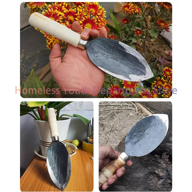 Small Petal Shovel Portable Outdoor Gardening Spade Multi-purpose Soil Loosening Grow Dig Vegetables Shovel Durable Manual Tools