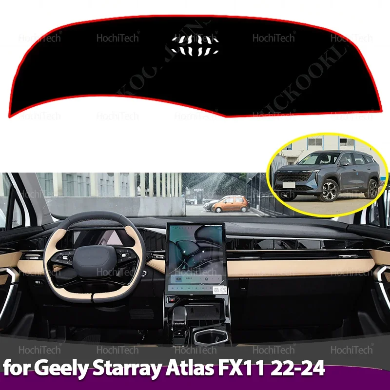 Tapete Antiderrapante para Painel de Carro, Protetor Solar para Geely Starray Atlas FX11 2022 2023 2024
